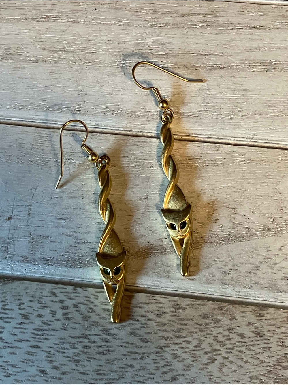 🌸Gold Cat Drop Earrings